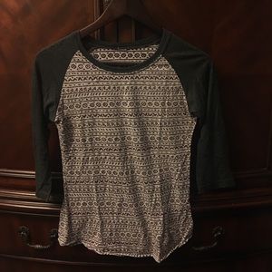 Zumiez Patterned Baseball Tee